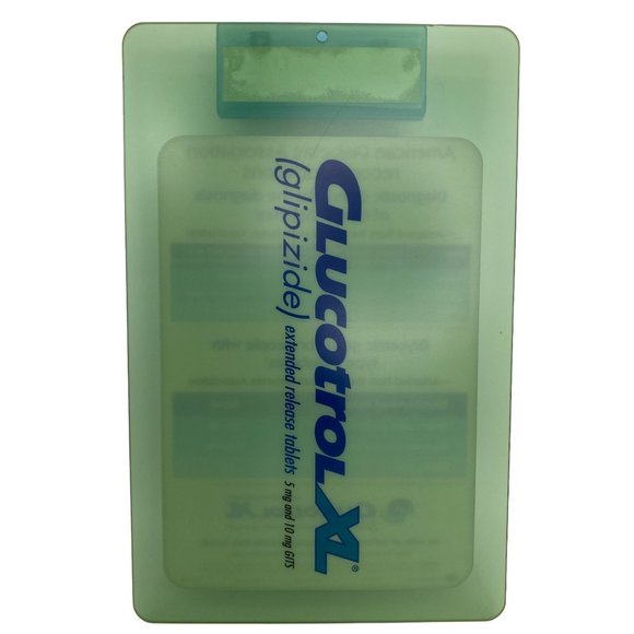 Rare Glucotrol XL Drug Rep Pharmaceutical Acrylic Clipboard 14" Dr's Office - Picture 4 of 10